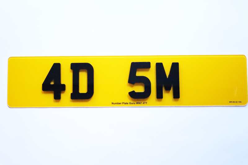 High-quality 4D acrylic number plates in the UK, designed for durability