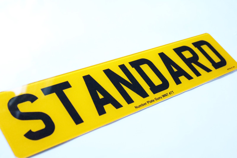High-quality 2D number plates in the UK with premium print finish