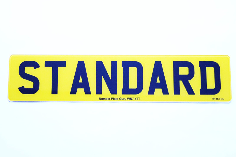Printed 2D car plates in the UK, ideal for vehicle registration