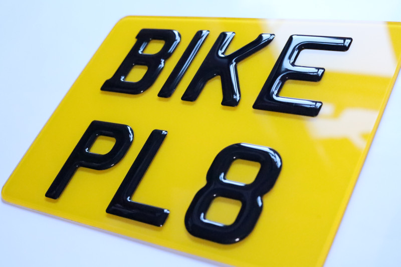 Personalised bike plates