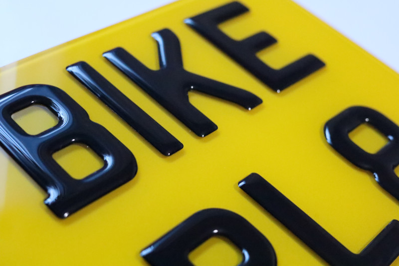Custom motorbike plates