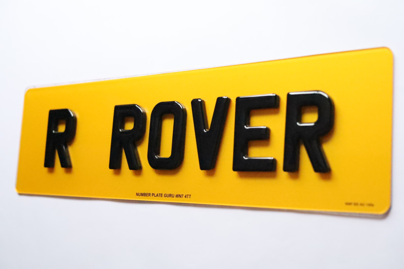 Big vehicle registration plates custom-made for UK customers